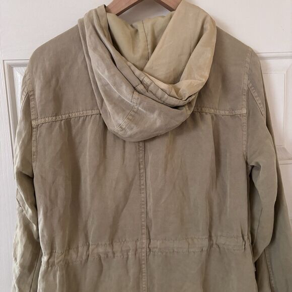 Sanctuary Womens Spring Parka Utility Jacket  XS Tan Outdoors Classic Athleisure - Picture 9 of 11